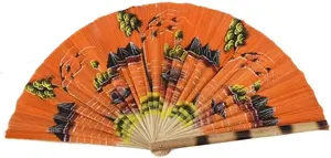 พัดลมมือถือไม้พับได้ทำด้วยมือแบบดั้งเดิมดีไซน์แกะสลักเหมาะสำหรับงานกิจกรรมของขวัญและการใช้งานส่วนตัวที่หรูหรา - Product Image 4