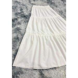 Elegante falda de muñeca con volantes CEY para mujer 106cm estilo coreano poliéster algodón liso teñido - Product Image 5