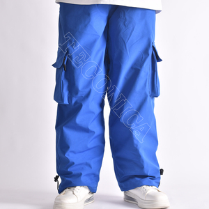 Pantalones de esquí impermeables y transpirables para hombre al por mayor, pantalones de Snowboard ligeros y holgados, pantalones de esquí con bolsillos y cremallera para esquí y nieve - Product Image 4