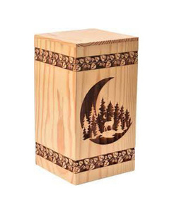 Urnas de cremación de madera modernas de Venta caliente, urnas decorativas para entierro funerario hechas a mano para hombre y mujer a bajo precio - Product Image 1