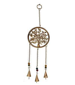 Campanas de viento de hierro de vida de árbol positivo para el hogar, adorno decorativo colgante para regalo de cumpleaños y aniversario, adornos de jardín - Product Image 1