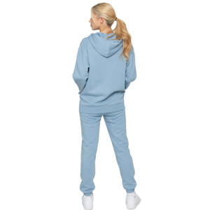 Ensemble de survêtement pour femme avec logo personnalisé, pantalon de jogging à fermeture éclair, 100% coton, respirant, séchage rapide, écologique, survêtement unisexe - Product Image 5