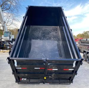 top product 2026 high strength 6×12 10K Dump Trailer Tandem Axle Barn Doors Ramps Single Lift <b>Tarp</b> - Product Image 5