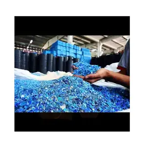 Polietilen HDPE biru HDPE/daur ulang HDPE/bahan plastik limbah