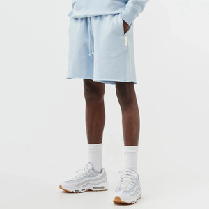 กางเกงสเวตเตอร์ขาสั้นเบอร์มิวดาสีพื้นมีเชือกผูกแฟชั่นลำลองสำหรับผู้ชายสำหรับฤดูร้อน - Product Image 6