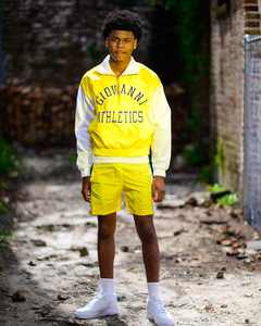 Traje de jogging con logotipo bordado personalizado, chándal de nailon, chaqueta recortada con media cremallera y conjunto de pantalones cortos cortavientos - Product Image 2