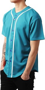 Maillots de baseball personnalisés à faible MOQ avec impression par sublimation du nom et du numéro, entièrement boutonnés, en polyester 100 %, vêtements de sport sur mesure - Product Image 4