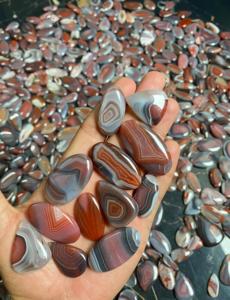 Venta al por mayor de piedras preciosas sueltas de alta calidad cabujón de ágata de Botswana roja natural para la fabricación de joyas - Product Image 2