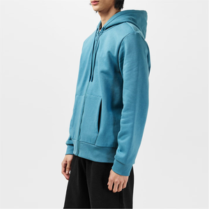 เสื้อฮู้ดสวมหัวแบบเรียบใส่ได้ทั้งชายและหญิงมีซิปมีกระเป๋ามีฮู้ดผ้าฟลีซผ้าฝ้ายหนาสำหรับฤดูหนาว - Product Image 6