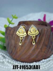 Alta calidad AD Tops aleación blanco 0.765 gramos par ligero uso diario joyería de moda al por mayor proveedor en línea - Product Image 3