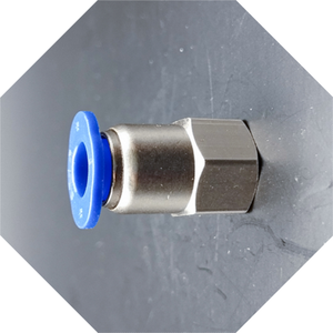 Raccords de tuyauterie haute pression en PCF droit femelle One Touch de différentes tailles 10.5Kg/cm2/150.0 Psi/1.0 MPa traitement de surface plaqué - Product Image 2