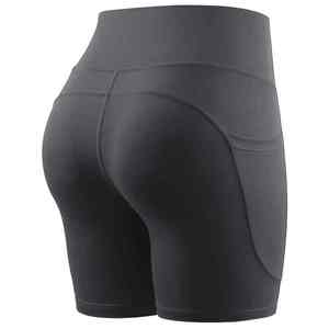 Short de sport respirant à séchage rapide et à haute élasticité taille basse leggings de fitness courts, sans couture, taille haute - Product Image 6