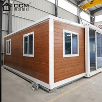 Maisonnette de luxe isolée et étanche, standard US/AU, 2 chambres, préfabriquée, conteneur extensible de 20 pieds