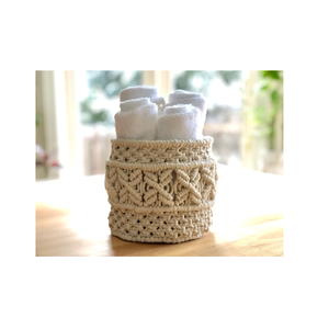 Panier de rangement en macramé en forme colorée en bois de coton avec PC pour décor de rangement à la maison dans la chambre d'enfant salon le plus tendance - Product Image 3