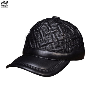 Gorra de Béisbol de Cuero al por Mayor, Gorra de Cuero Auténtico para Hombre, Transpirable, con Cierre a Presión, para Exteriores, Cálida, de Alta Calidad, Ajustable, para Invierno - Product Image 2