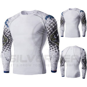 Chemise de compression à manches longues, taille XL, en polyester, haute élasticité, écologique, respirante, séchage rapide, pour entraînement - Product Image 1