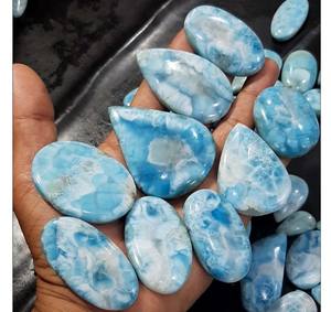Meilleure qualité Larimar lisse lâche Cabochon pierres précieuses multi formes pour la fabrication de bijoux pour l'été macramé fabrication de bijoux pierre - Product Image 1