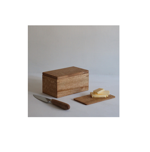 Boîte à beurre en bois en gros grand conteneur de boîte à beurre rectangle personnalisé vente en gros boîte à beurre en bois personnalisée - Product Image 1