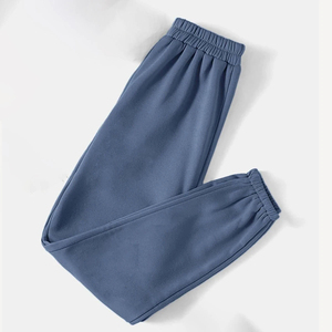 Fournisseur direct d'usine Pantalons de survêtement Taille élastique Logo personnalisé Patchwork Joggers Streetwear Pantalons de survêtement d'hiver Pantalons à devant plat - Product Image 3