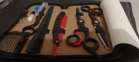 Kit de ciseaux à cheveux de barbier avec rasoir |   Ensemble d'outils professionnels de toilettage de salon par MAQNSCO