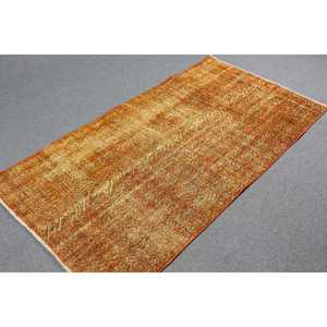 Tapis vintage, tapis d'appoint 3,5x6,46 pieds, tapis à pois orange - Product Image 2