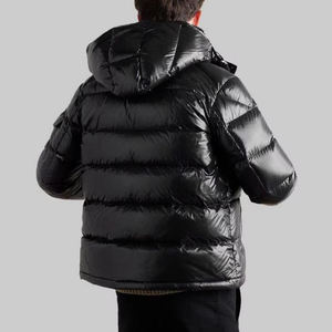 2026 Customized Men's Hooded Puffer Jacket Winter Warm Outdoor 100% Nylon Casual Fit Shiny <b>Coat</b> - Product Image 6