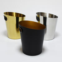 Seau à glace en acier inoxydable personnalisé pour refroidir le champagne dans les boîtes de nuit et les bars avec poignées seau à boisson seau à glace