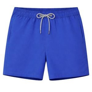 Shorts de bain pour hommes à séchage rapide, vêtements de plage légers avec taille élastique, poches à cordon, caleçons d'été confortables - Product Image 1