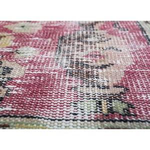 Alfombra de Lana Anudada a Mano Estilo Vintage, Rectangular, con Medallón Rojo y Naranja, Patrones Abstractos para Sala de Estar, Pasillo - Pae-2333 - Product Image 3