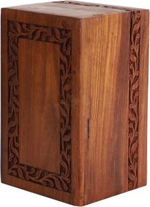 Urnas de cremación de madera modernas hechas a mano para hombre y mujer, urnas funerarias decorativas a bajo precio - Product Image 3