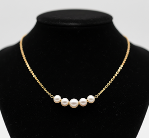 Vente en gros collier de perles de culture d'eau douce en argent 925 bijoux délicats fabriqués à la main minimalistes différentes tailles disponibles - Product Image 1