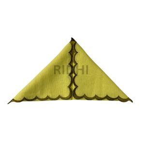 Serviettes brodées festonnées en lin pur vert 100 % coton, tendance, pour fêtes à domicile, événements de mariage, style ferme, cadeaux pour demoiselles d'honneur - Product Image 6