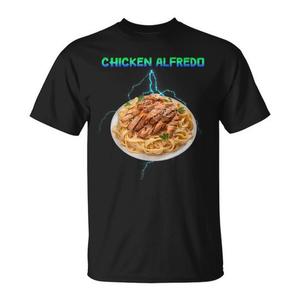 T-shirt vintage anni '90 con meme di Chicken Alfredo in stile rap bootleg, maglietta promozionale con meme - Product Image 2