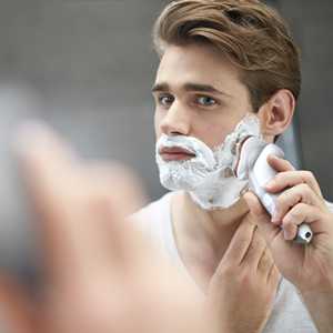 Afeitadora Eléctrica Rotatoria Inalámbrica de Doble Cuchilla Lavable para Uso en Seco y Húmedo, con Interfaz en Alemán, IPX7, Mini Afeitadora Eléctrica de Repuesto para Rostro - Product Image 4