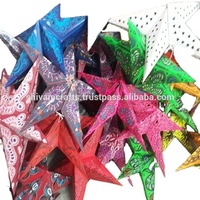 Lanternes en papier écologiques de 60 cm, couleurs mélangées, pour la décoration de Noël, prix bas, vente en gros, lot en provenance d'Inde