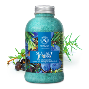 Aromatika Sal Marina Natural de Zanjano 600g Cristal para Baño con Aceites Tonificantes de Ciprés y Limoncillo para el Cuidado Corporal - Product Image 1