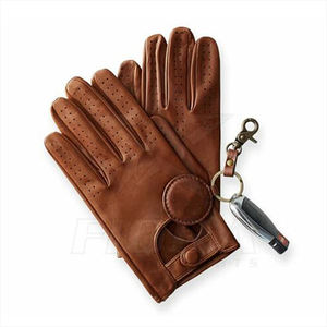 Gants de conduite en cuir pour hommes de qualité supérieure personnalisés de haute qualité fabriqués au Pakistan - Product Image 2