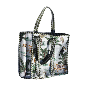 <b>Bag</b> Tote Cotton Quilted Indian for Women Stylish Printed Shoulder <b>Bag</b> for Travel Fashionable Tote <b>Bags</b> - Product Image 3