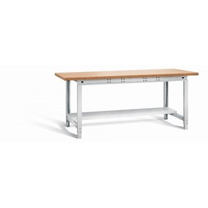 Banco da lavoro regolabile in altezza Allrounder Tipo 420 2004 x 750 x 715-955 mm LxPxH - Product Image 1