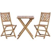 Salle à manger extérieure moderne ensemble pour restaurant table et chaise pliante mobilier d'extérieur ensemble pour bar et café vente en gros de meubles