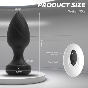 Vibromasseur anal rechargeable à 10 fréquences avec télécommande pour hommes et femmes - Product Image 6