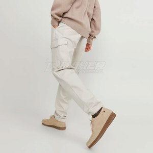 Pantalon Cargo Décontracté de Grande Taille pour Hommes, Taille Moyenne, Léger, Respirant, Écologique, 100% Coton, Vêtements d'Entraînement en Plein Air - Product Image 6