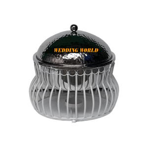 Chauffe-Plats en Acier Inoxydable pour Mariages et Événements, Plat de Buffet Rond, Vente en Gros, Nouveau Réchaud Métallique - Product Image 1