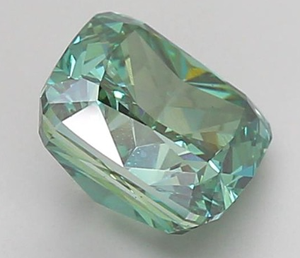 Coussin 2.50ct fantaisie vert vif vert VS2 diamant cultivé en laboratoire, fabrication de bijoux diamant CVD - Product Image 4