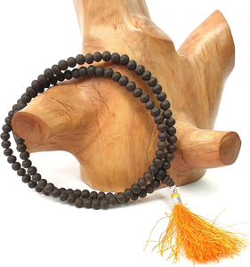 สร้อยคอไม้ทำด้วยมือสร้อยคอไม้มาลาเครื่องประดับทางศาสนาคาทอลิกลูกประคำลูกปัด - Product Image 5