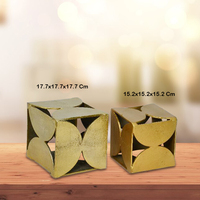 Ensemble de 2 sculptures murales médiévales en aluminium de haute qualité, finition dorée, pour table ou décoration murale, personnalisable pour Noël