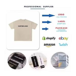 เสื้อยืดผู้ชายผ้าคอตตอนขนาดใหญ่พิเศษเปิดไหล่ตกเสื้อยืดแขนสั้นมีไซส์ใหญ่พิเศษโลโก้ตามสั่ง100% - Product Image 6