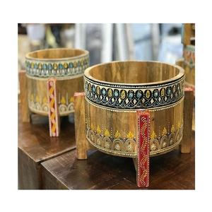 Soporte de pastel de postre de madera de calidad superior, Juego de 3 tamaños diferentes, soporte para servir dulces de pastel de forma redonda en la India - Product Image 2