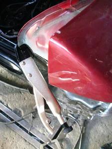 Pince multiprise autobloquante à collage axial de type L 195 mm avec mâchoires droites - Product Image 6