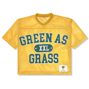 Venta al por mayor Top Deals Jersey de béisbol de malla de algodón Camiseta de punto con estampado de rayas Boxy Jersey de malla recortada con cuello en V de gran tamaño - Product Image 1